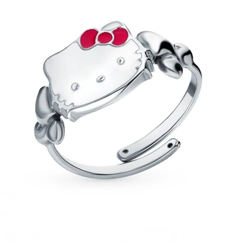 

Silver ring with enamel sunlight sample 925