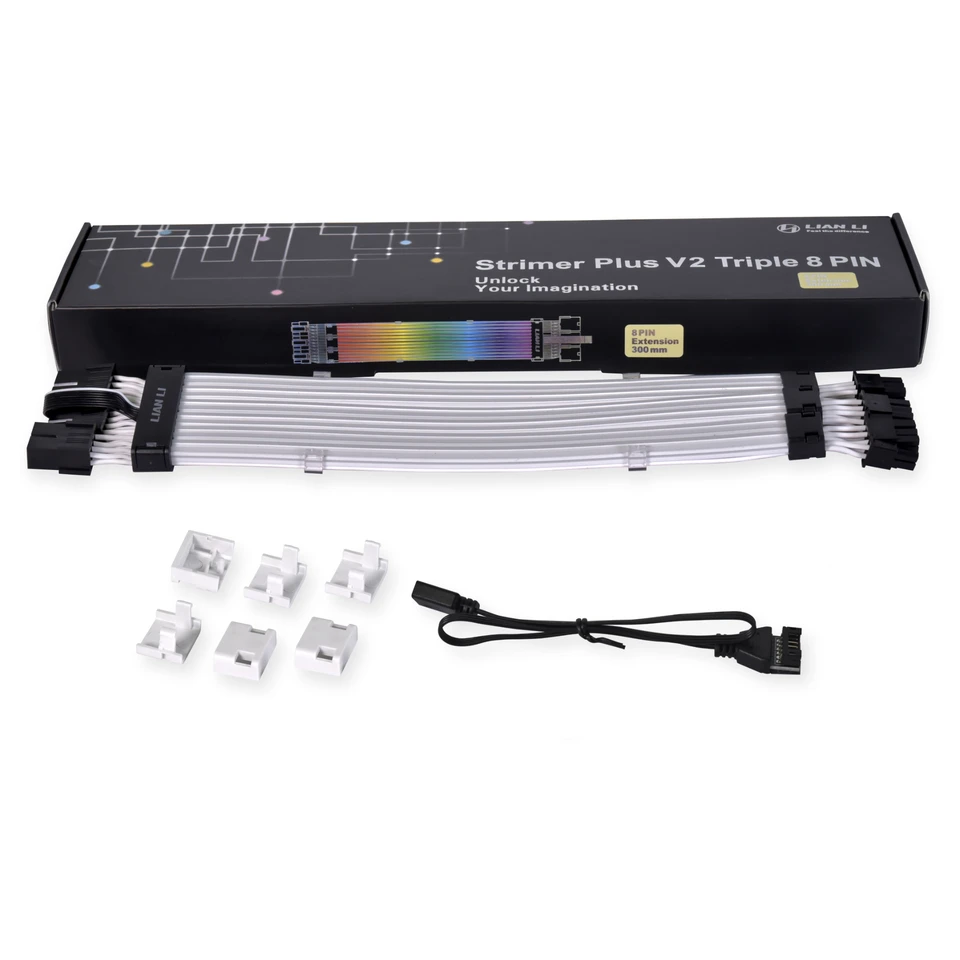 Lian-Li Addressable RGB Strimer Plus V2 Triple 8-PIN - AliExpress