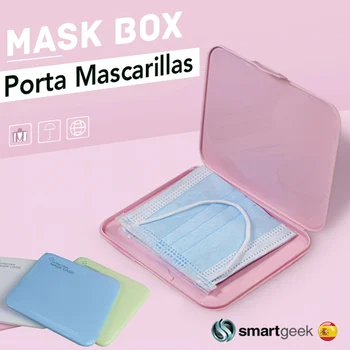 

CAJA ESTUCHE para MASCARILLAS BOX MASK Funda Plastico cierre Suave porta mascarilla cajita desde ESPA