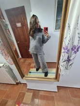 Women Tracksuit Pants Pullovers Sweater-Set Spring Wide-Legs Warm Turtleneck Autumn JXMYY