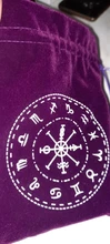 Bolsa de almacenamiento de Tarot de terciopelo, 12 Constelaciones, juego de mesa de cartas, Mini bolsa con cordones, juego de mesa