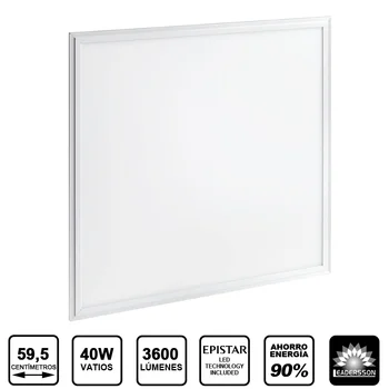 

Pack LED Panel LEADERSSON square URANUS · Panel for offices and shops of 48W with 3600 lumens · [class TO ++]