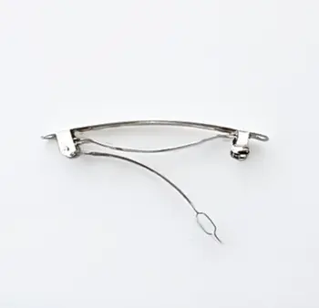 

Base for Barrette-automatic, 1*4 cm, pack/10 PCs., 'Astra' (nickel)