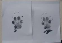 Impresión de huella de bebé, juegos de almohadillas de efecto tinta seguros, no tóxicos, estampados a mano para recién nacidos de 0 a 6 meses, huellas de pata de perro, recuerdo