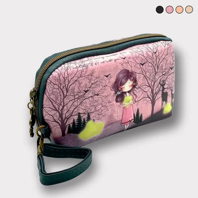 GORETT Monedero de Diseño con de Muñecas, Forma Redonda, con Asa de Mano para colgar de la Muñeca, Cartera de Poliéster, Colección Fashion 2022| | - AliExpress