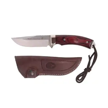 

Knife tooth PREDATOR-11R MoVa steel blade 11 cm with rosewood pots.