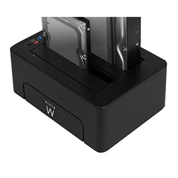Двойная док-станция EW7014 двойной 2,"-3,5" USB 3,1 ABS черный