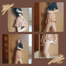 Surmiitro-Falda corta de gasa blanca y negra para mujer, Falda corta Coreana de cintura alta, plisada, Mini, estética, para verano, 2021