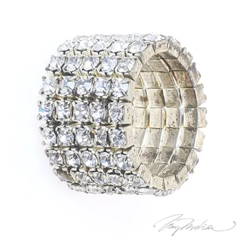 

Ring Crystals Silvery STRASSARO Collection CROWN