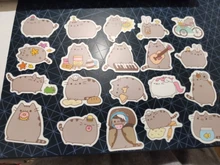 100 unids/pack Kawaii grueso gato diario impermeable decorativo papelería pegatinas artesanales Scrapbooking DIY álbum diario