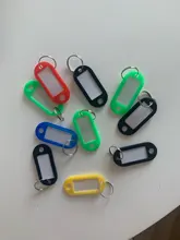 LLavero de identificación personalizado de plástico, etiquetas para equipaje, 10 Uds.