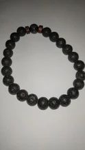 Pulsera de cuentas estilo tibetano para hombre, brazalete de abalorios, piedra de luna, diseño lava, buda, budista, chacras