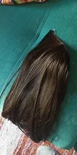SARLA-Extensión de cabello sintético para mujer, Falso largo postizo corto y recto, sin Clip, Halo, Rubio