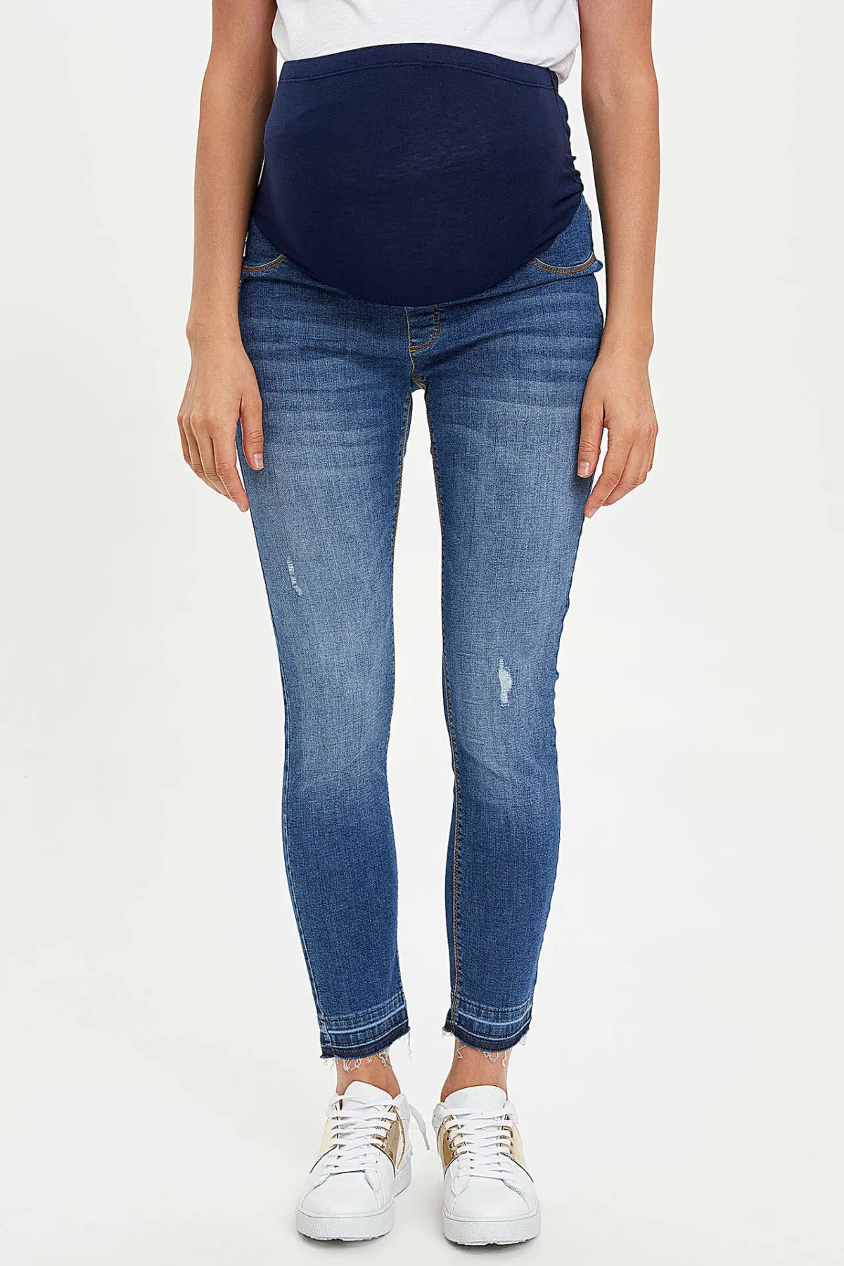 

DeFacto Ladies Fashion Maternity Bottom Denim Pants Female Casual Elastic Waist Women Slim Pencil Pants - M0557AZ19AU