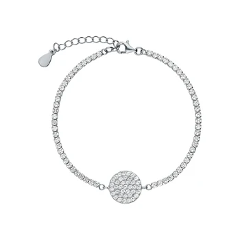 

Silver Bracelet with cubic zirconia sunlight sample 925