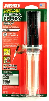 

Abro ec-360 epoxy transparent glue in syringe, 14 ml.