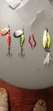 Spinner Spoon Lures Kingdom For Fishing Feather-Hook Hard Baits Metal-Material with Full-Aqueous-Layer
