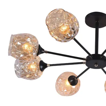 

Ceiling interior chandelier Kami in the style of art deco, 60 W, e27, for 8 lamps