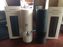 Salt-Grinder Mill Pepper Led-Light Electric Kitchen Huohou Automatic 5-Modes Porcelain