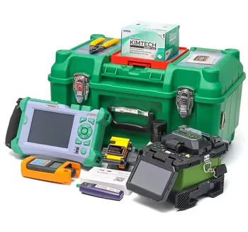 

Colorful Screen Komshine Optic fiber welding machine FX37 Shockproof OTDR QX50 MS Clip-on VFL KFL-10-1 5MW Simple power meter KP