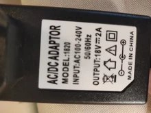 Adapter Power-Supply 2000ma Converter Eu-Plug 100V-240V 18v 2a Dc 18v AC 1PCS