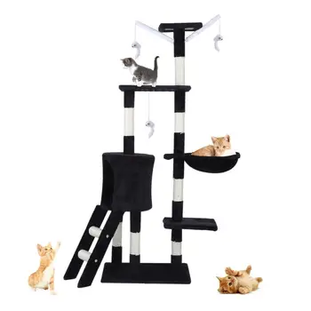 

Multifunctional Cat'S Tree Scratcher Scratching Fun Post Climbing Toy Activity Centre Protect Home Furniture Pet House