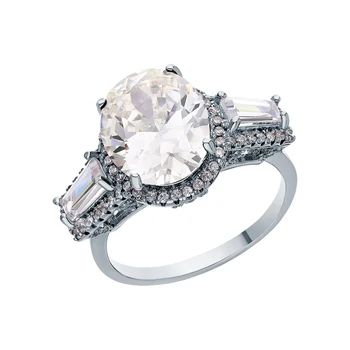 

Silver ring with cubic zirconia sunlight sample 925