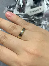 Nueva moda diseño sencillo 316 titanio Acero de hombres anillos amante pareja anillos alianza de boda de oro banda anillos para los hombres y las mujeres