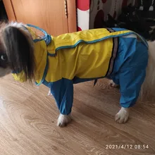 Jumpsuit Raincoat Pet-Cloak Teddy Waterproof-Jacket HOOPET Dogs Chihuahua for Small Cat