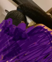 Racily Hair-coletero brasileño Afro rizado, cola de caballo recta, Remy, envoltura con cordón, extensiones de cabello humano ombré