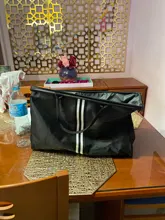 Bolso grande de viaje para mujer, bolsa de Fitness a rayas Yaga, ligera, plegable, para exteriores, XA37WB, 2021