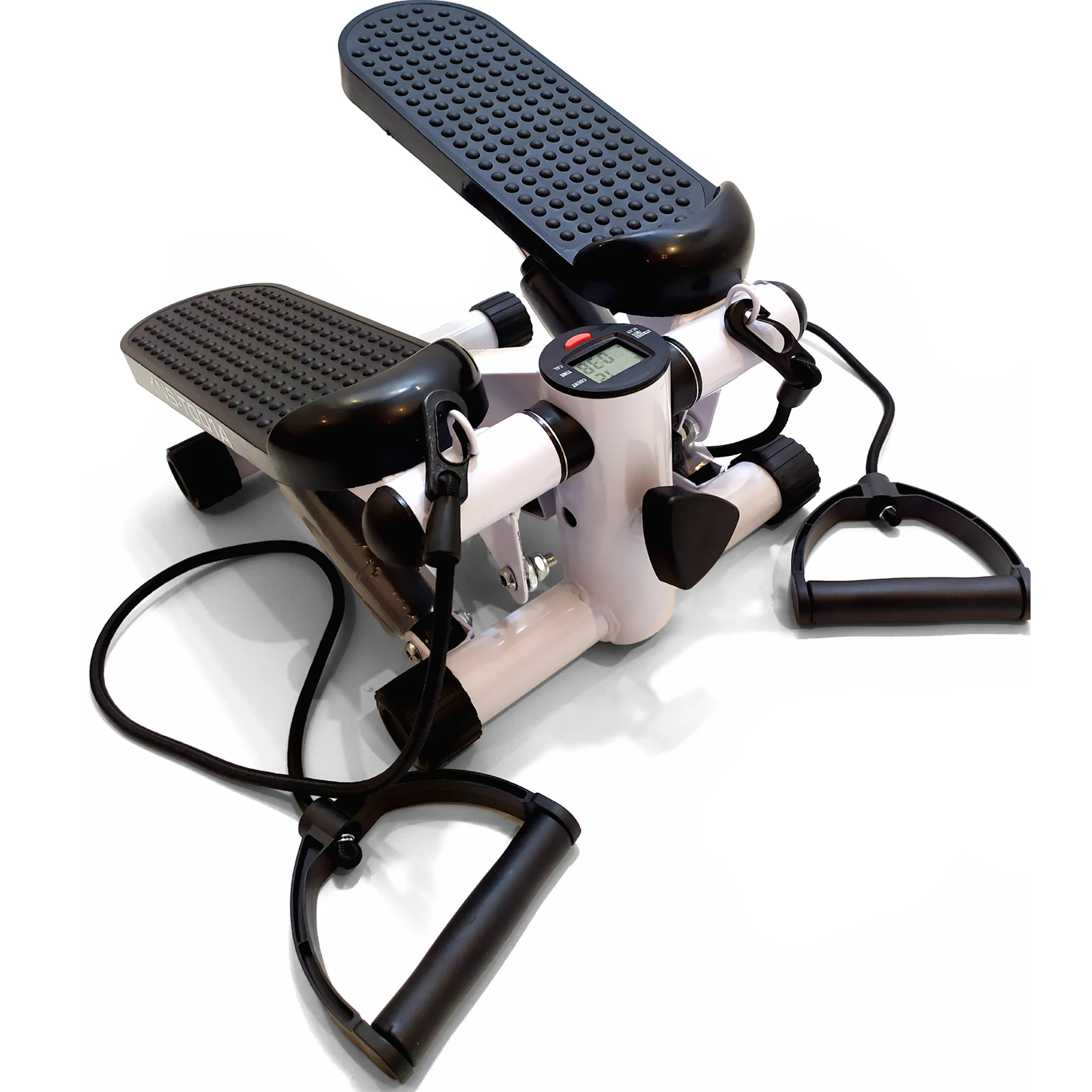 Fitness Stair Stepper Mini Step Machines Adjustable with Resistance Bands LCD Display Exer | Спорт и - Цена: 4 900,00 руб.