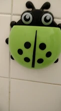 Toothbrush-Holder Rack Hanging-Organizer Suction-Cup Ladybug Bathroom-Accessories Wall-Mount