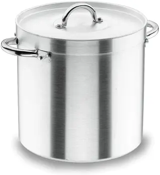 

Lacor-20134-straight pot with lid Chef foil back 34 cms