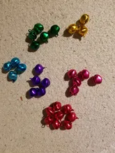 Jingle-Bells Crafts-Accessories Festival Small Aluminum Christmas-Tree-Decoration/diy