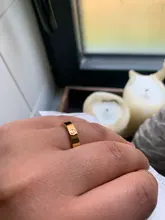 Anillo de acero inoxidable con Circonia cúbica para hombre y mujer, sortija, zirconia, circonita, zirconita, zirconita, Color oro rosa, diseño moderno, regalo de boda
