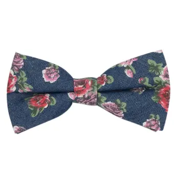 

Men's bow tie (polyester, blue, texture) 51182
