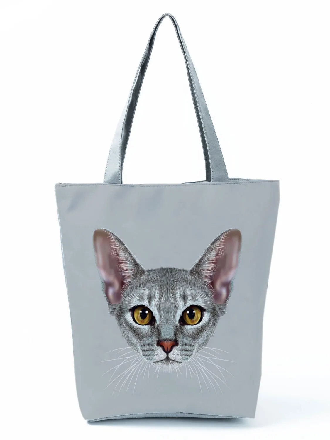Sac à main fourre-tout pour femme avec motif animal 3D et chat mignon