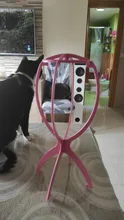 Soporte para pelucas mágicas, multiusos, amigable con el viaje, utensilios para peluca de plástico Flexible y plegable, 1 unids/lote, venta al por mayor