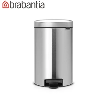 

Бак мусорный Brabantia "NewIcon" с педалью, стальной матовый, 12л. 113604