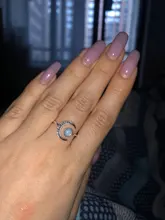 Anillo de compromiso de oro blanco con forma de Luna para mujer y hombre, anillos que se abren ajustables, joyería de lujo