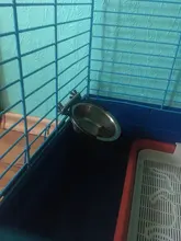 Pet puede colgar estacionario jaula de perro cuencos de acero inoxidable perro gato Boles colgantes Durable cachorro gatito de tazón para agua y alimentos