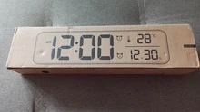 Música alarma Digital LED RELOJ TEMPERATURA indicador de fecha de escritorio espejo Relojes Decoración de la Mesa de reloj electrónico 2000 mAh