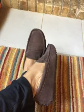 Zapatos planos de piel auténtica para mujer, mocasines 100% informales, sin cordones, para conducir, 2021