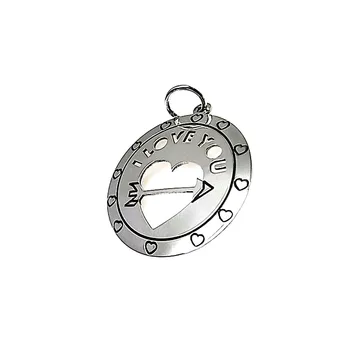 

Pendant Silver law 925m 30mm. Heart openwork love arrow [AA7855]