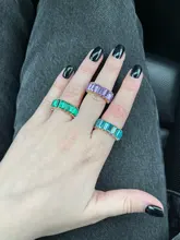 Anillos de cristal geométricos para mujer, joyería de moda, anillos de boda, anillo de compromiso de mujer, zirconio ovalado, regalos del anillo 2021