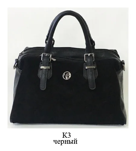 Марка possess, женская мягкая Замшевая сумка - Цвет: K3black