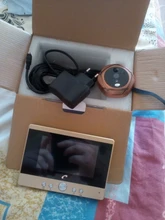 Portero automático Digital LCD de 4,3 pulgadas, Visor de puerta con visión nocturna IR, timbre de seguridad para el hogar, cámara mirilla, foto y vídeo Digital