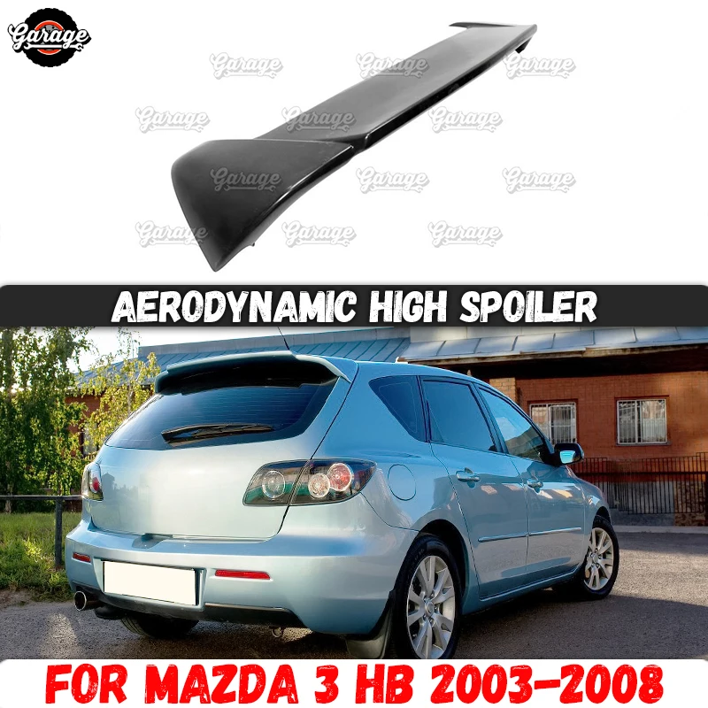 

Чехол для спойлера ДЛЯ Mazda 3 HB 2003-2008, стильные полоски, аксессуары из АБС-пластика, комплект защитного кузова, тюнинг автомобиля