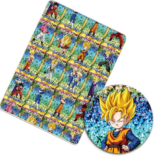 Polyester Cotton Fabric Cartoon Gragon Cloth Sheet Printed Dress Sewing Needlework DIY Crafts Supplies 50*145cm 1pc as picture